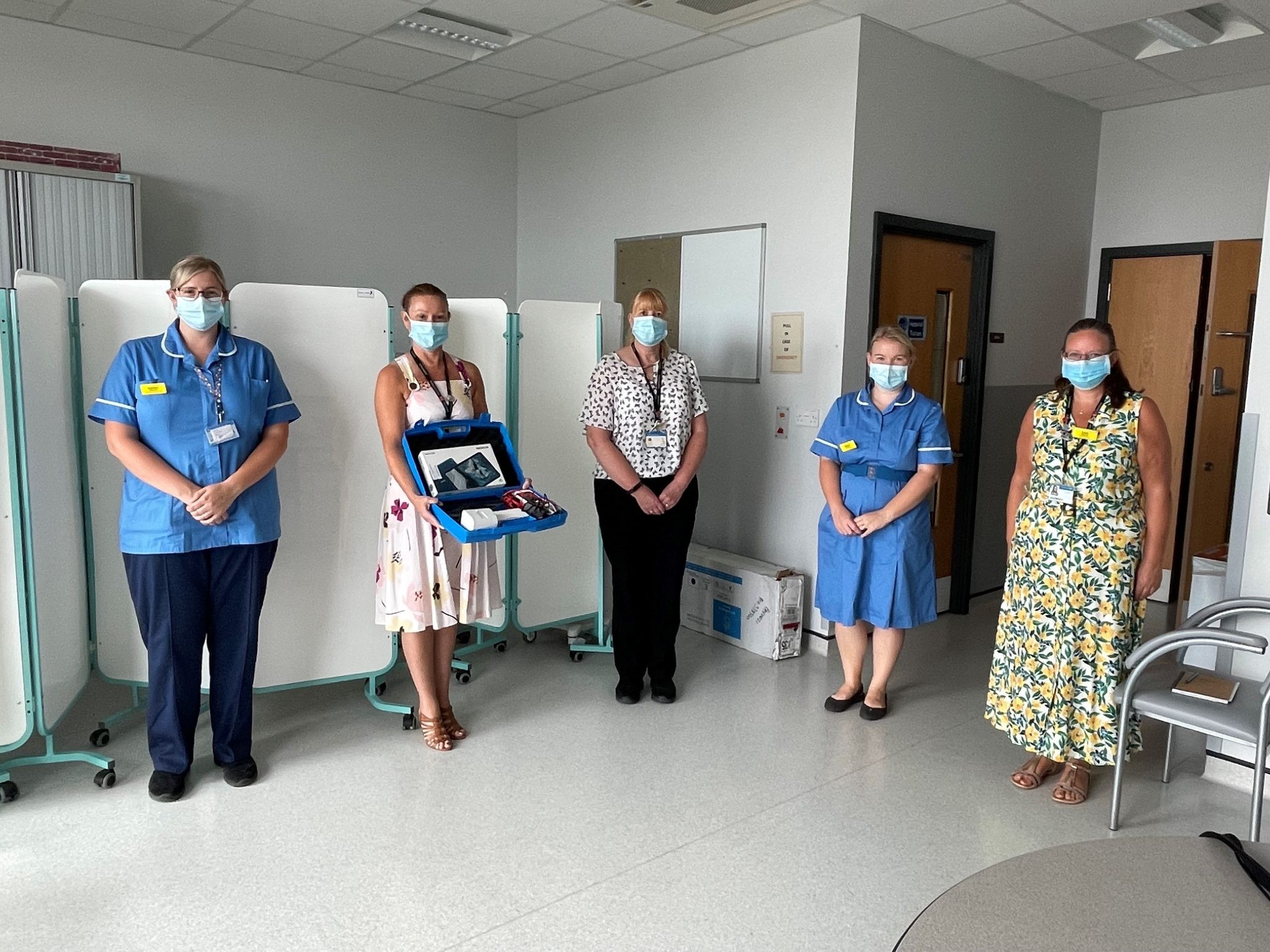 Photo of staff from the pediatric virtual ward at Walsall Manor Hospital